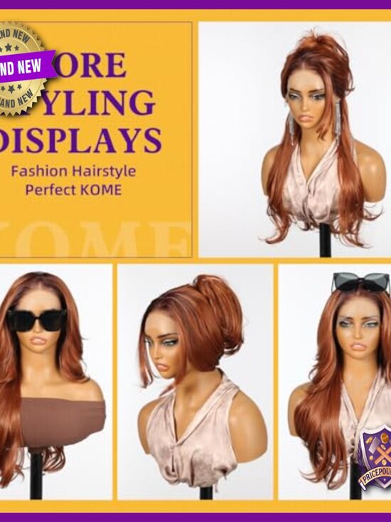 Synthetic Lace Front Wig 26IN Glueless Layered Wavy Daily Wear main image 5